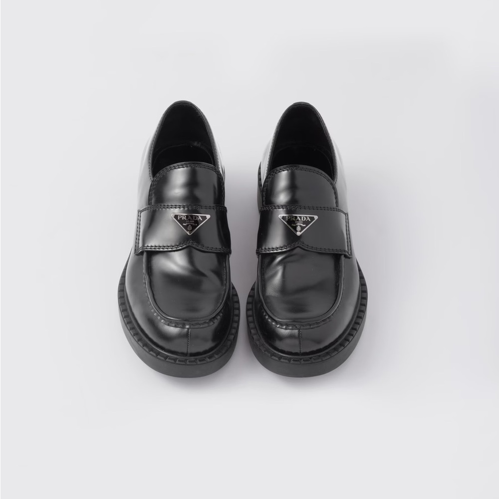 PRADA Black Chunky Loafers | Chocolate Brown Style | US 7.5-8 M (Prada 6.5)